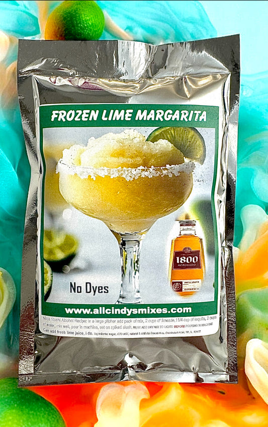 Dye Free Lime Margarita. "Ninja Slushi Recipe"