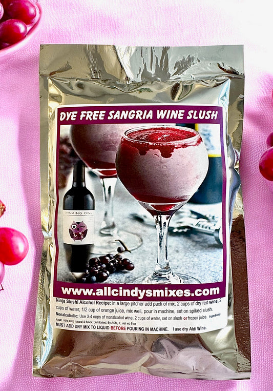 Sangria Wine Slush (DYE FREE) "Ninja Slushi Recipe"