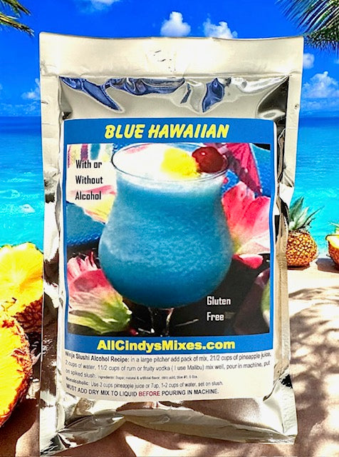 Blue Hawaiian. "Ninja Slushi Recipe"