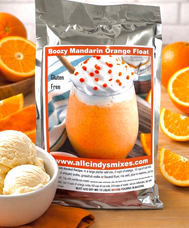 Boozy Mandarine Orange Float "Ninja Slushi Recipe"