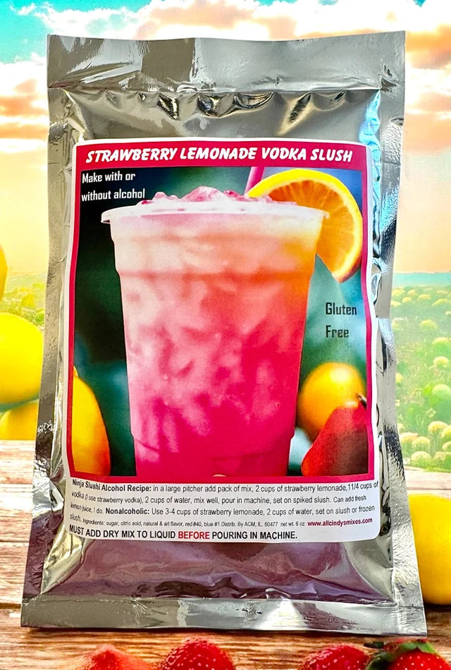 Strawberry Lemonade Vodka Slush "Ninja Slush Recipe"