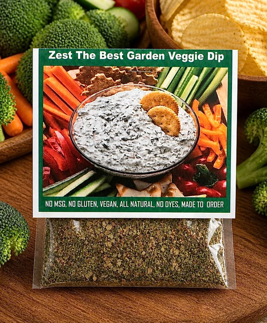Zest The Best Garden Veggie Dip